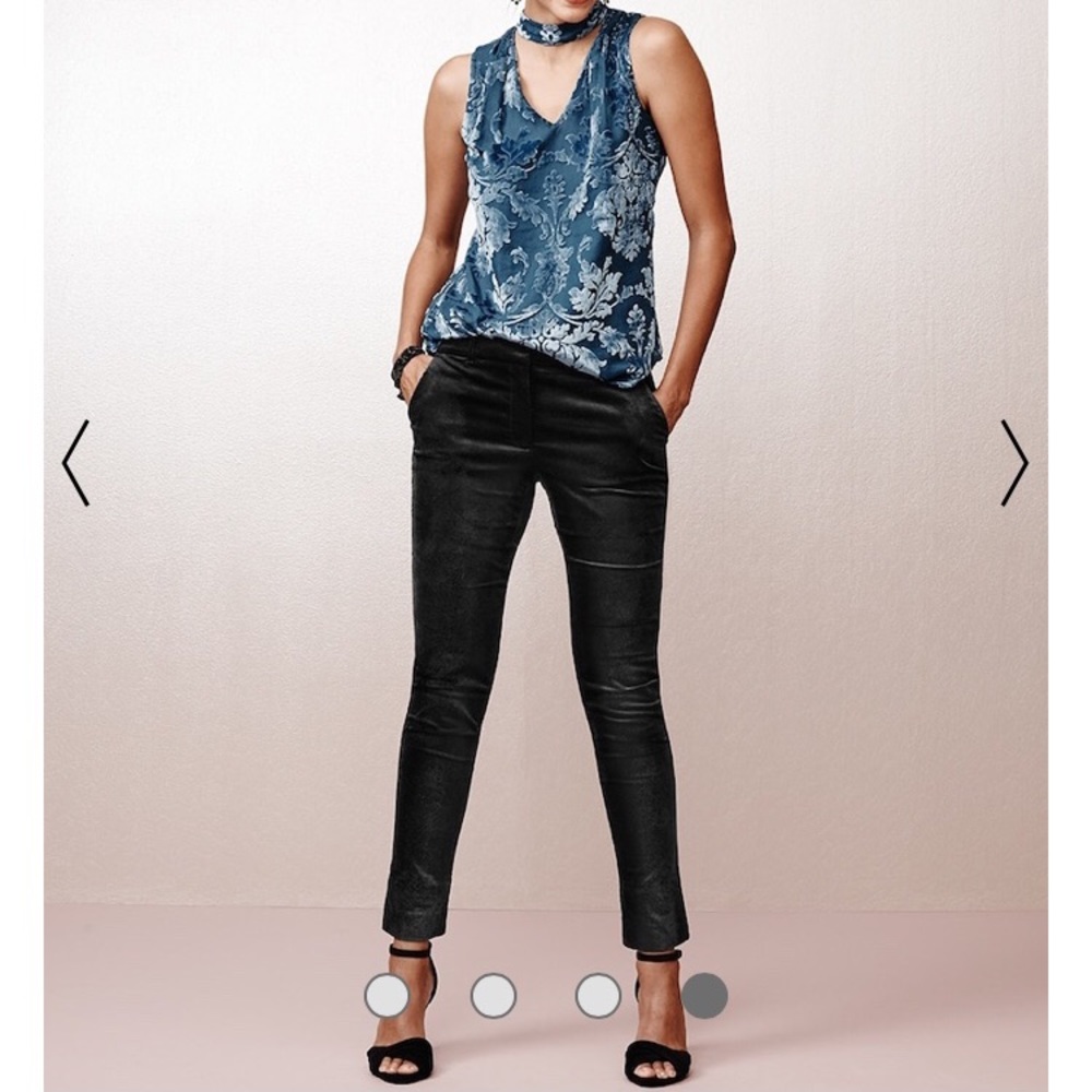 Velvet slim ankle pant
